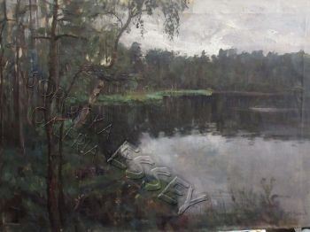 "Pejzaż leśny",  1913, olej, płótno