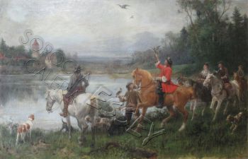 Polowanie z sokołami, 1894