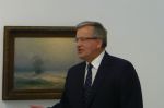 Prezydent Bronisław Komorowski w Sopocie na otwarciu dwóch wystaw